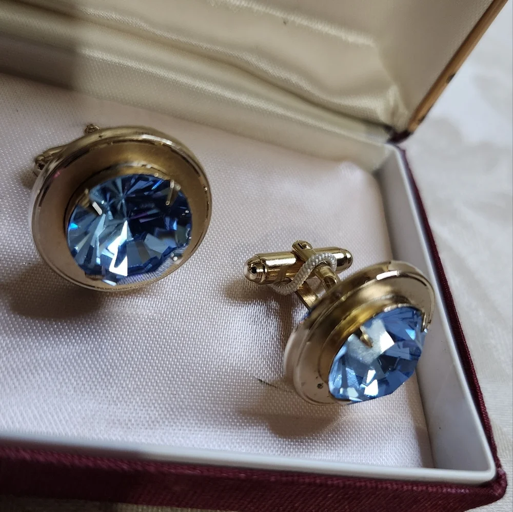 TRADITION Vintage 70's Cufflinks and Tie Pin Set New